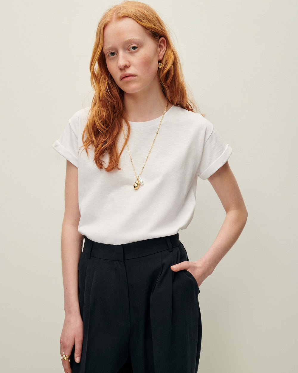 Women ALBANO Optical white | T-shirt | SESSÙN Official Website