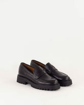 Women BARCELO Black Leather | Loafers