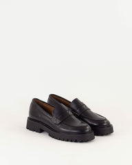 Women BARCELO Black Leather | Loafers