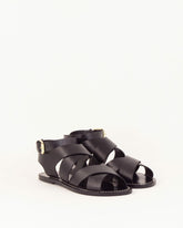 Women DAKLA Black Leather | Sandals