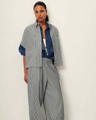 Women DELLA Coutil Blue | Shirt