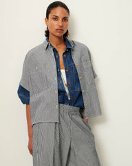 Women DELLA Coutil Blue | Shirt