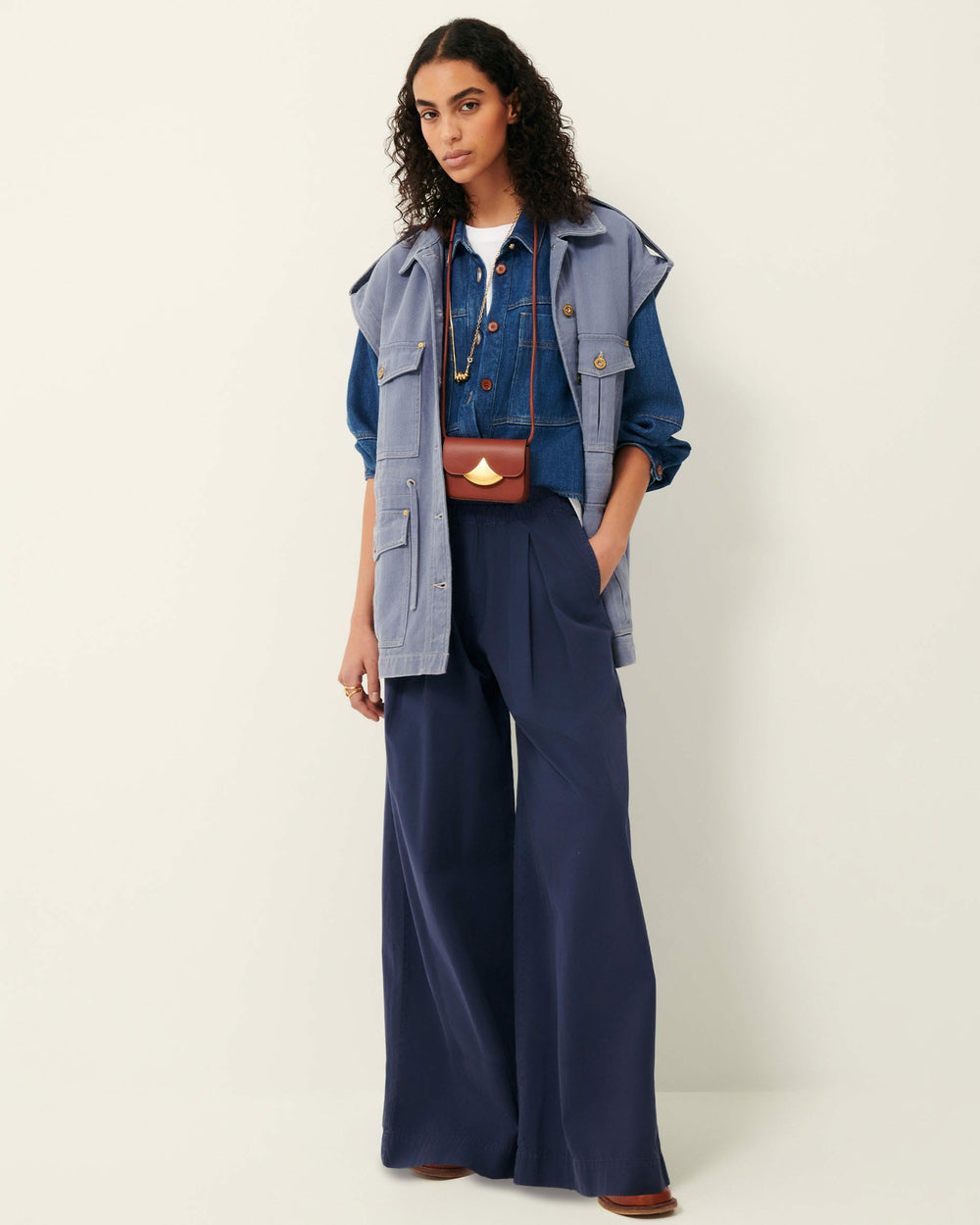 Women RIDYE Bleu de Chine | Trousers