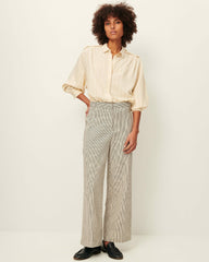 Women ALBELLO Coutil Whiblack | Trousers