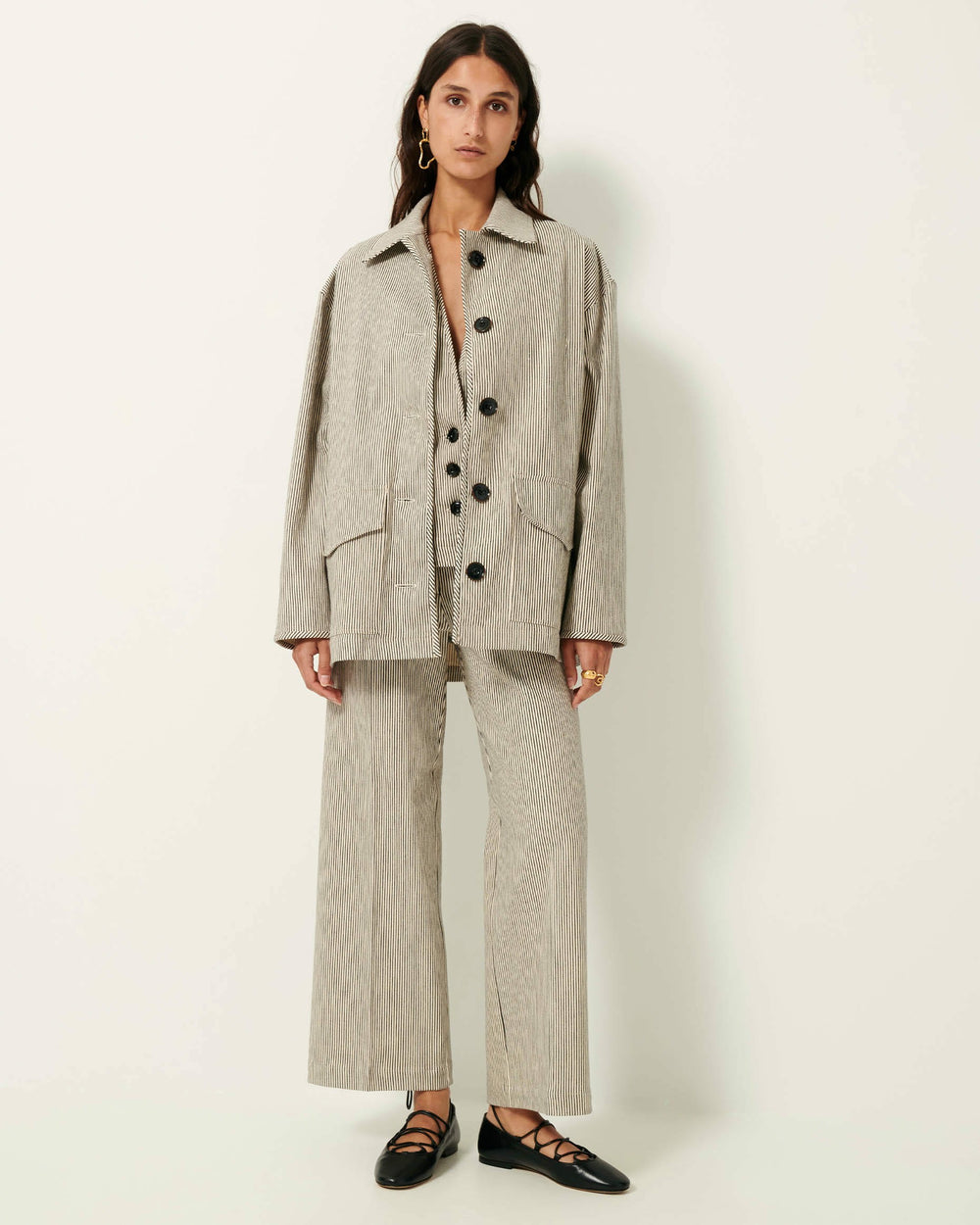 Women JOHELLO Coutil Whiblack | Jacket