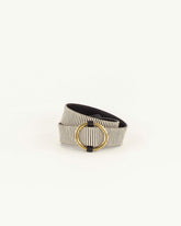 Women TISAO STRIPES Whiblack Stripes | Belt