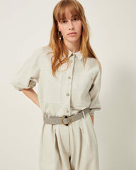 Women TISAO STRIPES Whiblack Stripes | Belt
