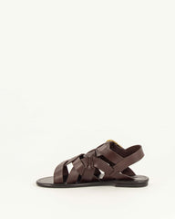 Women ALVOR Dark Brown Leather | Sandals