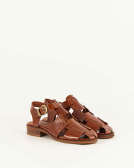 Women CUDILLERO Cognac Leather | Sandals