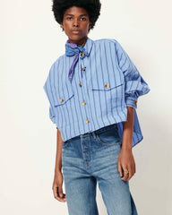 Women BALANCA Italian Blue | Shirt