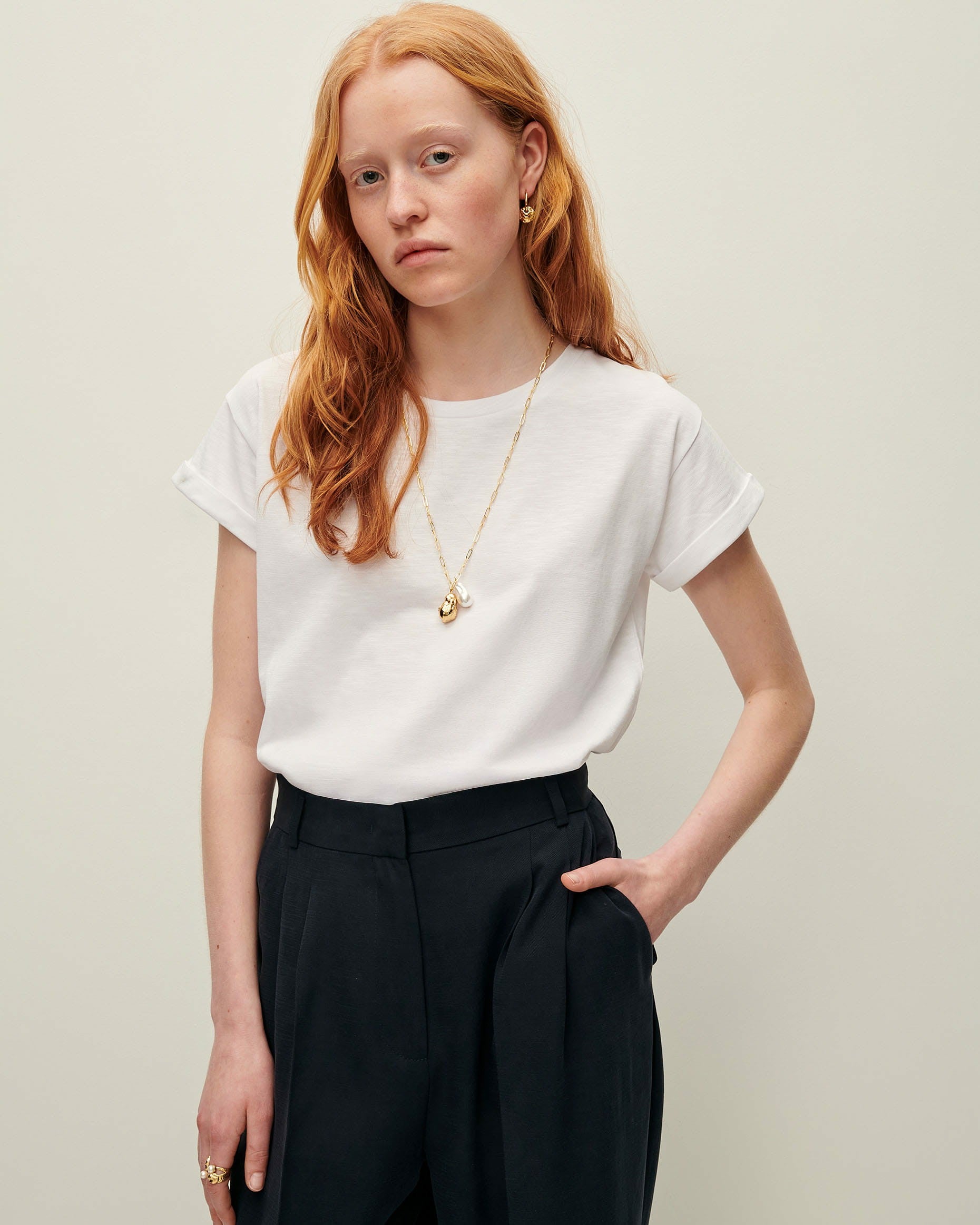 Women ALBANO Optical white | T-shirt | SESSÙN Official Website