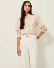 Women CESARY Rosewater | Over-shirt | SESSÙN Official Website