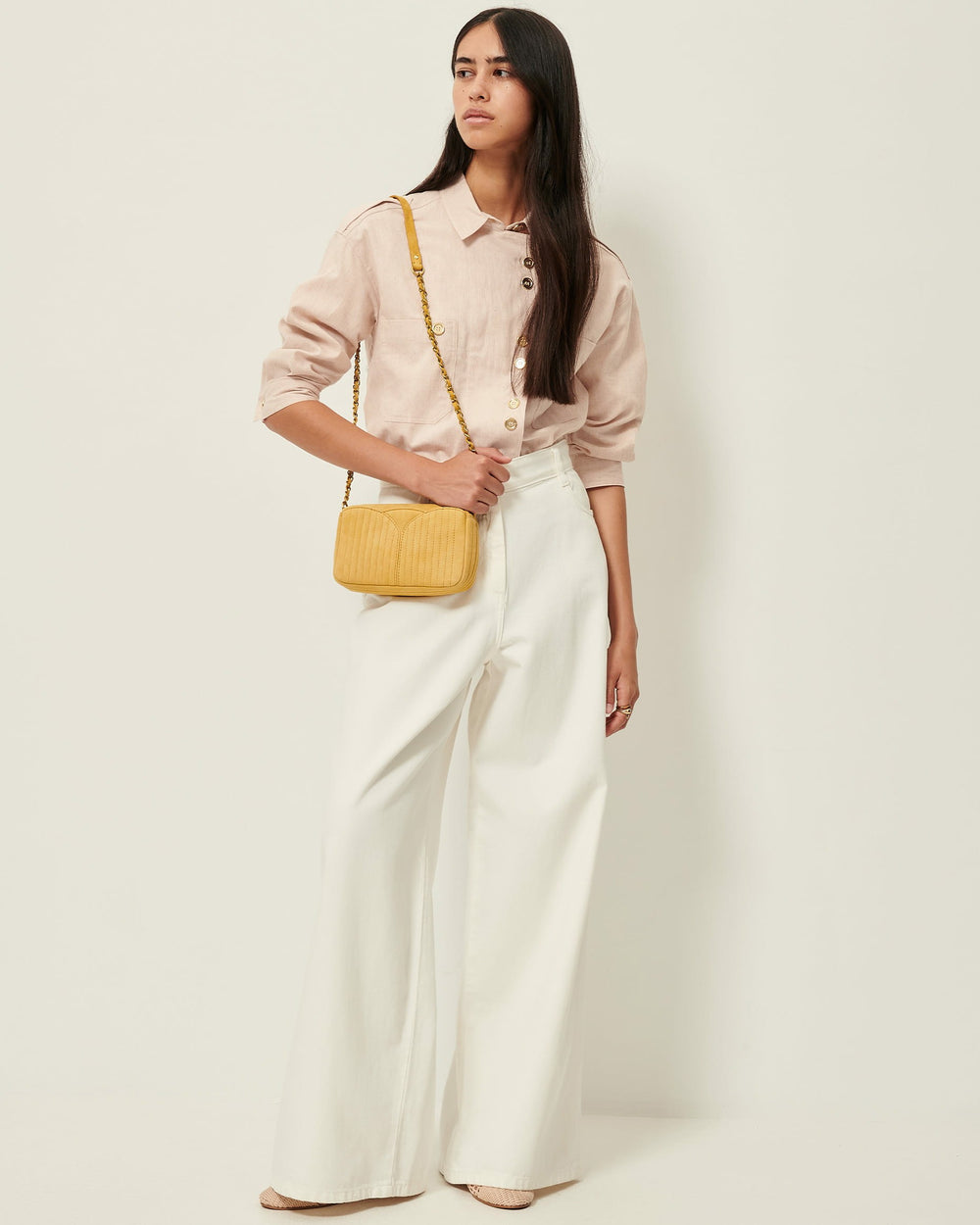 Women CESARY Rosewater | Over-shirt | SESSÙN Official Website