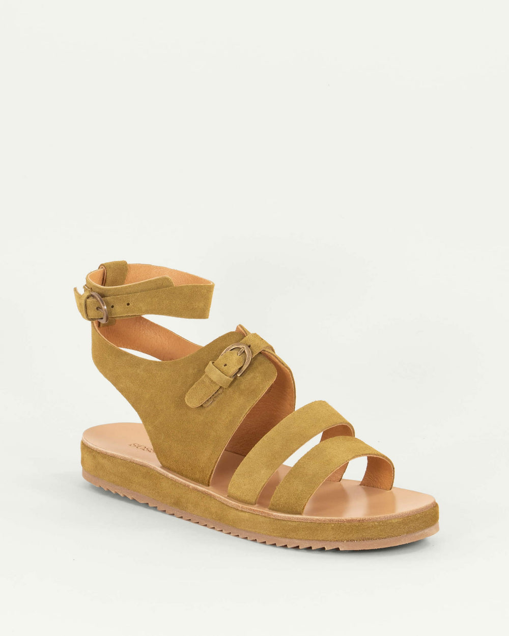Women MISS MONTAIN Gold Suede |  Sandal | SESSÙN Official Website