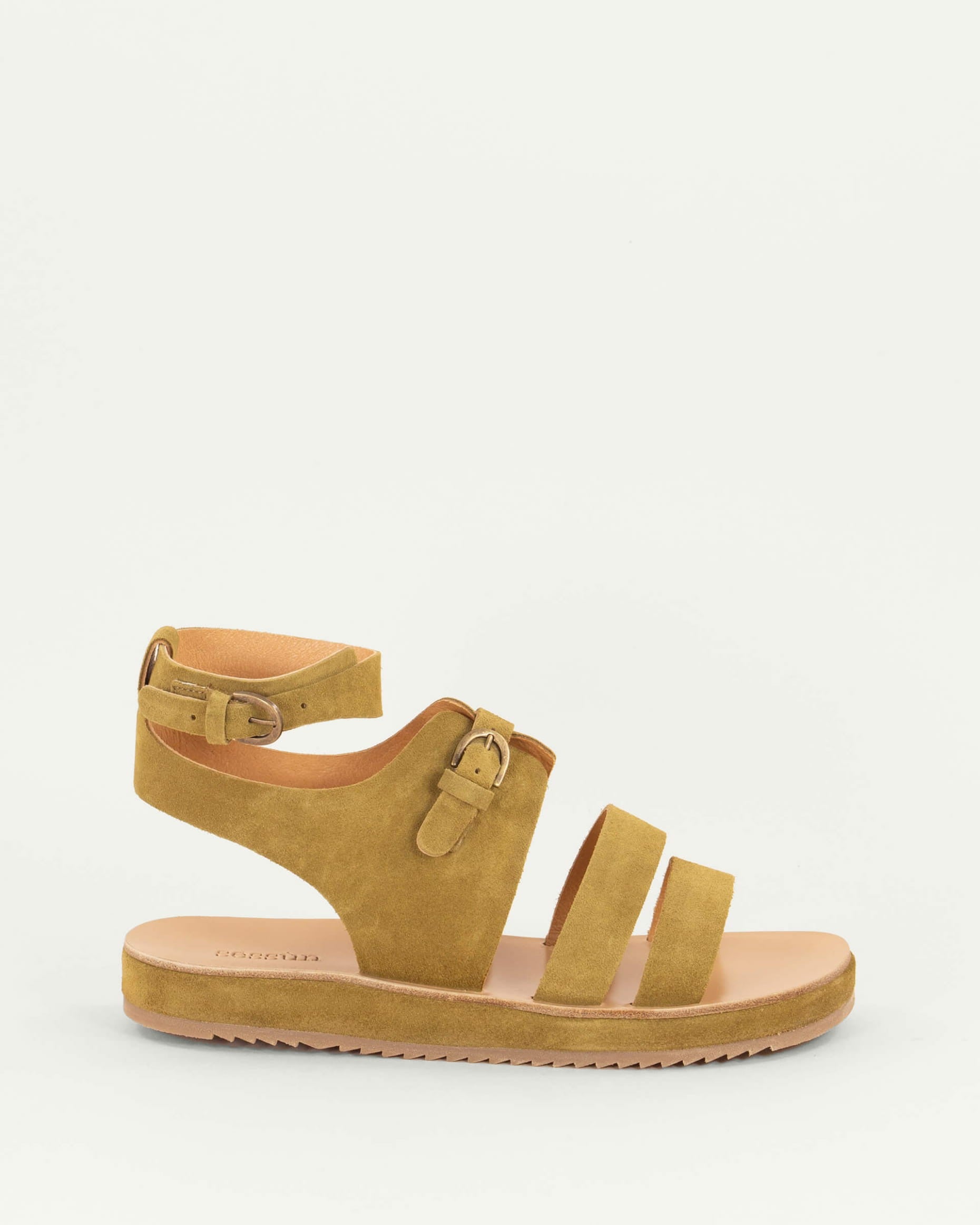 Women MISS MONTAIN Gold Suede |  Sandal | SESSÙN Official Website