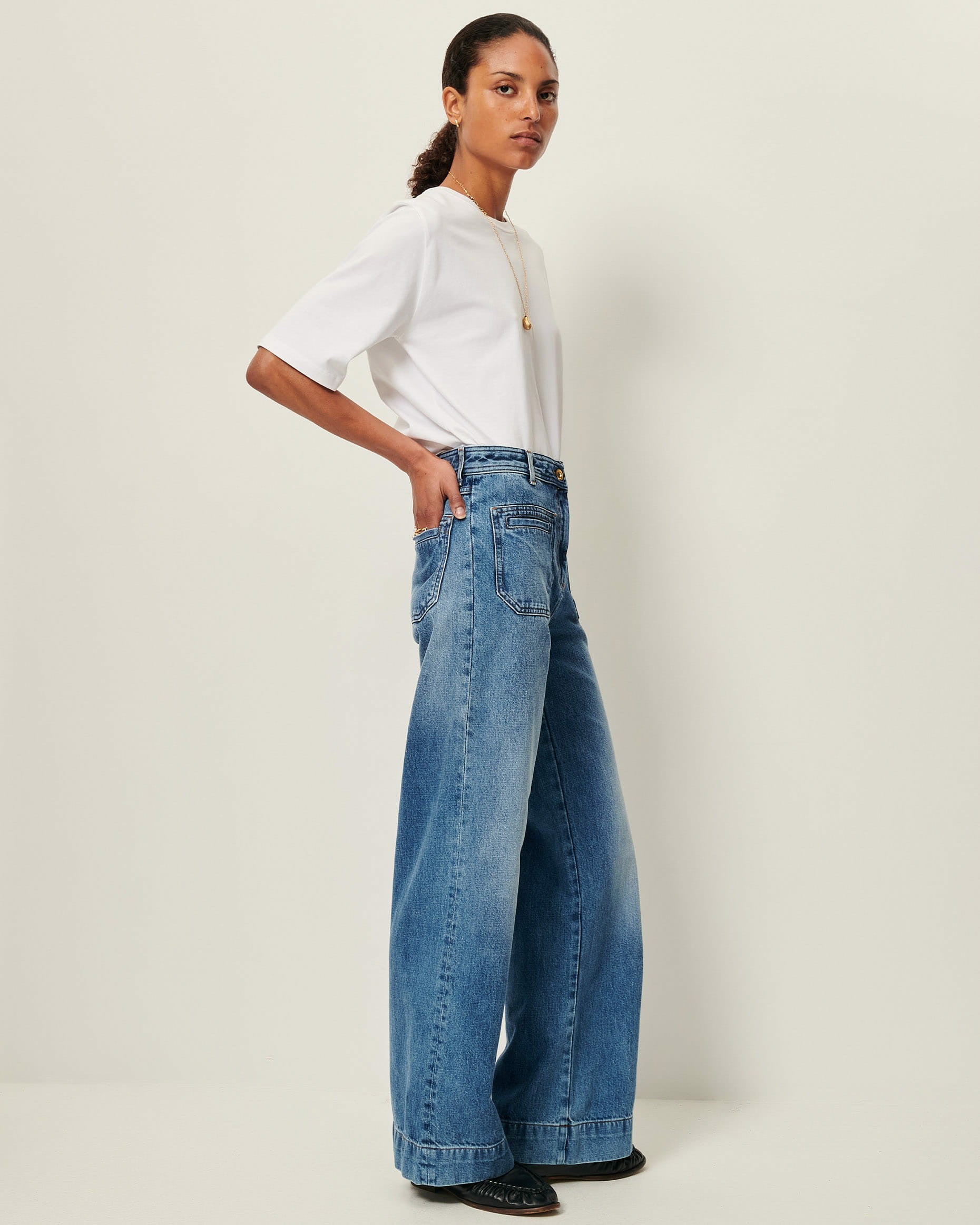 Women JOHNNY O Vintage Blue | Flare jeans