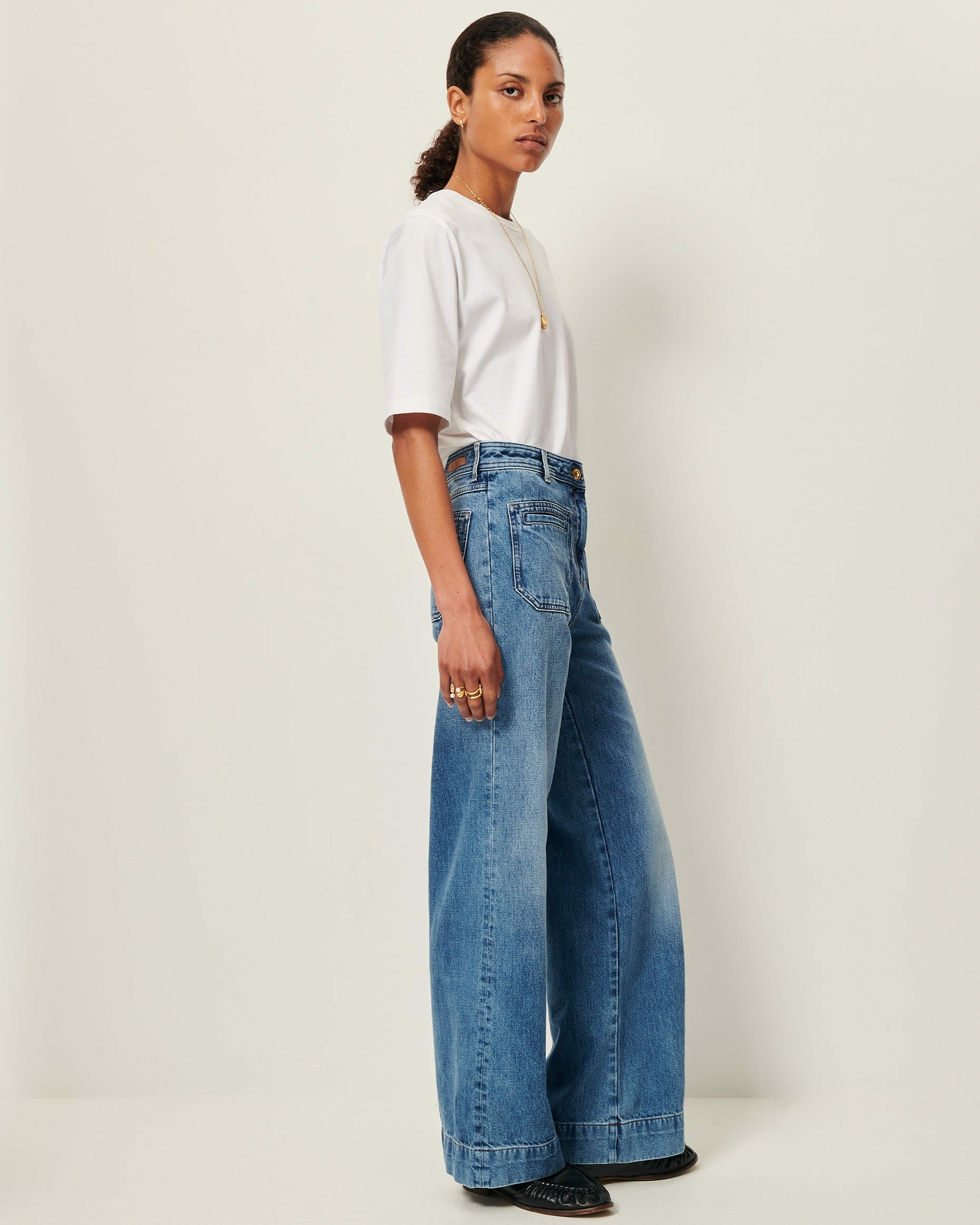 Women JOHNNY O Vintage Blue | Flare jeans