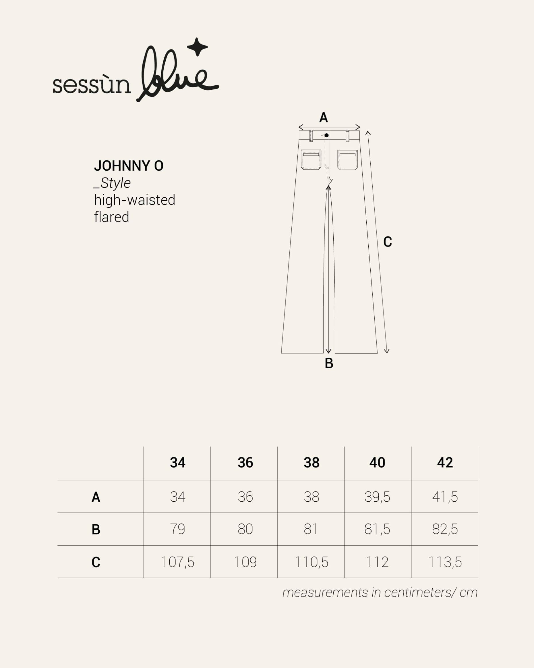 Women JOHNNY O Vintage Blue | Flare jeans