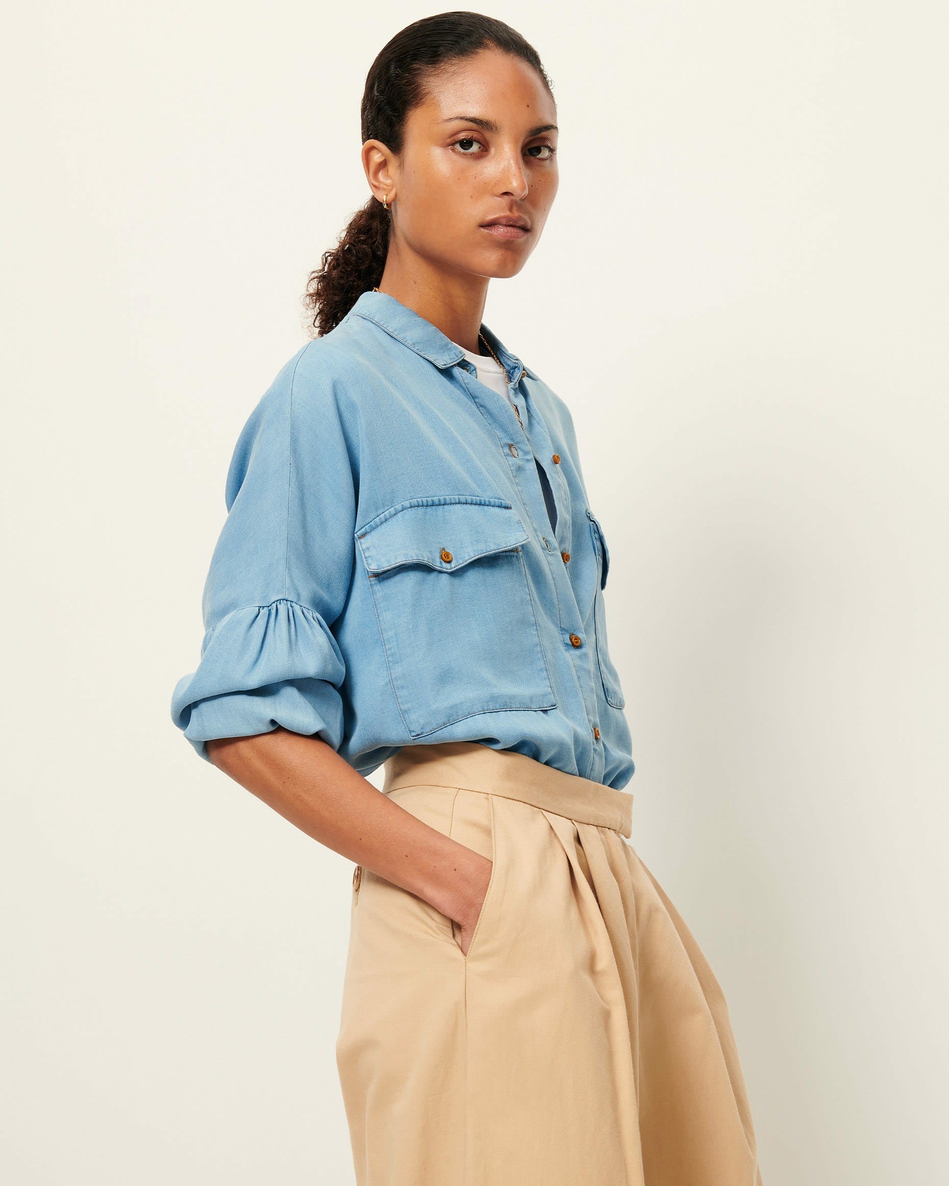 Women BOTANIA Provencial Blue | Shirt