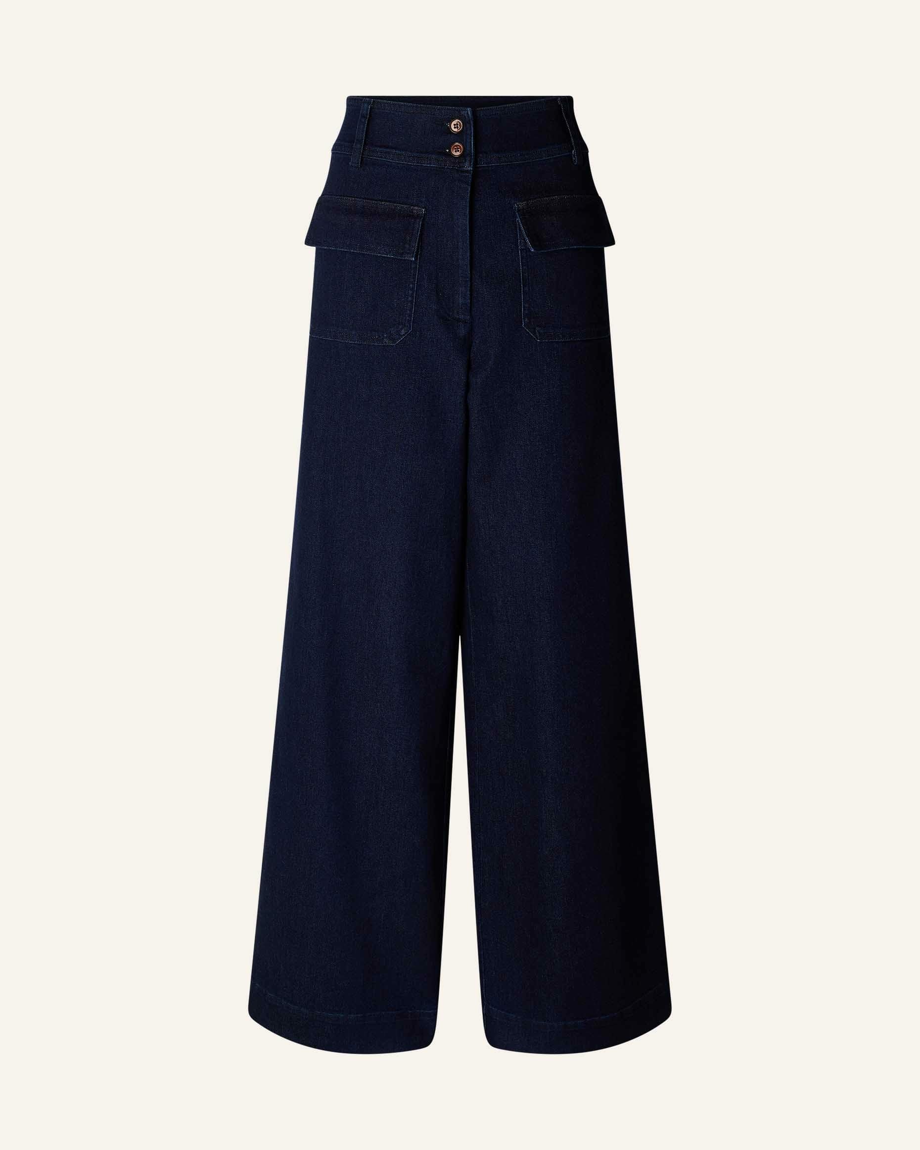 Women MANHATTAN Denim Blue | Pants