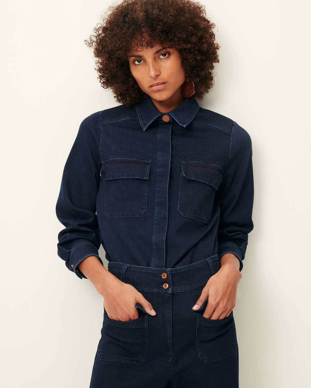 Women GUGGEN Denim Blue | Shirt