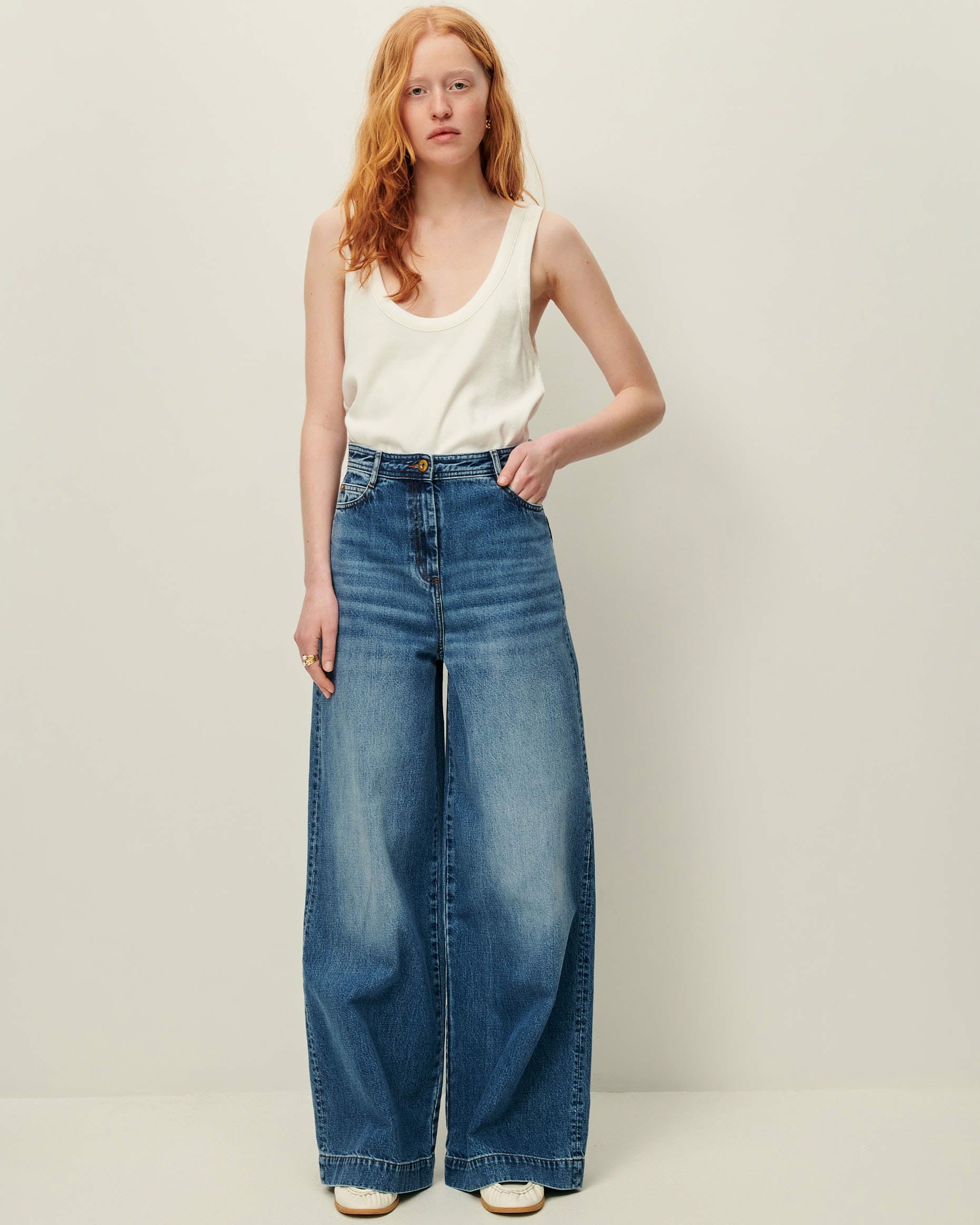 Women CAPTAIN Denim Vintage Blue | Jeans
