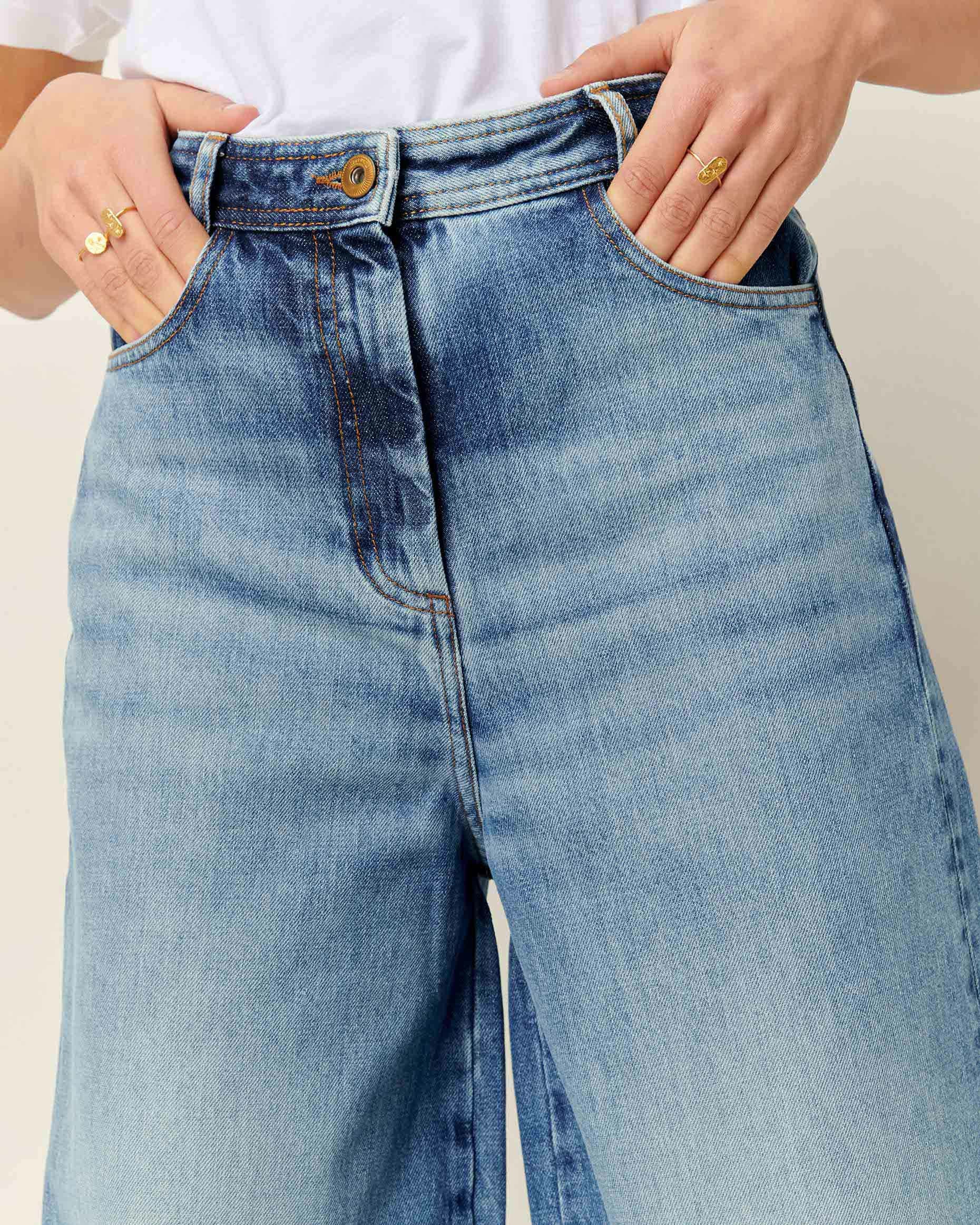 Women CAPTAIN Denim Vintage Blue | Jeans