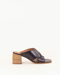 Women SOKOSTI Black Leather | Mules