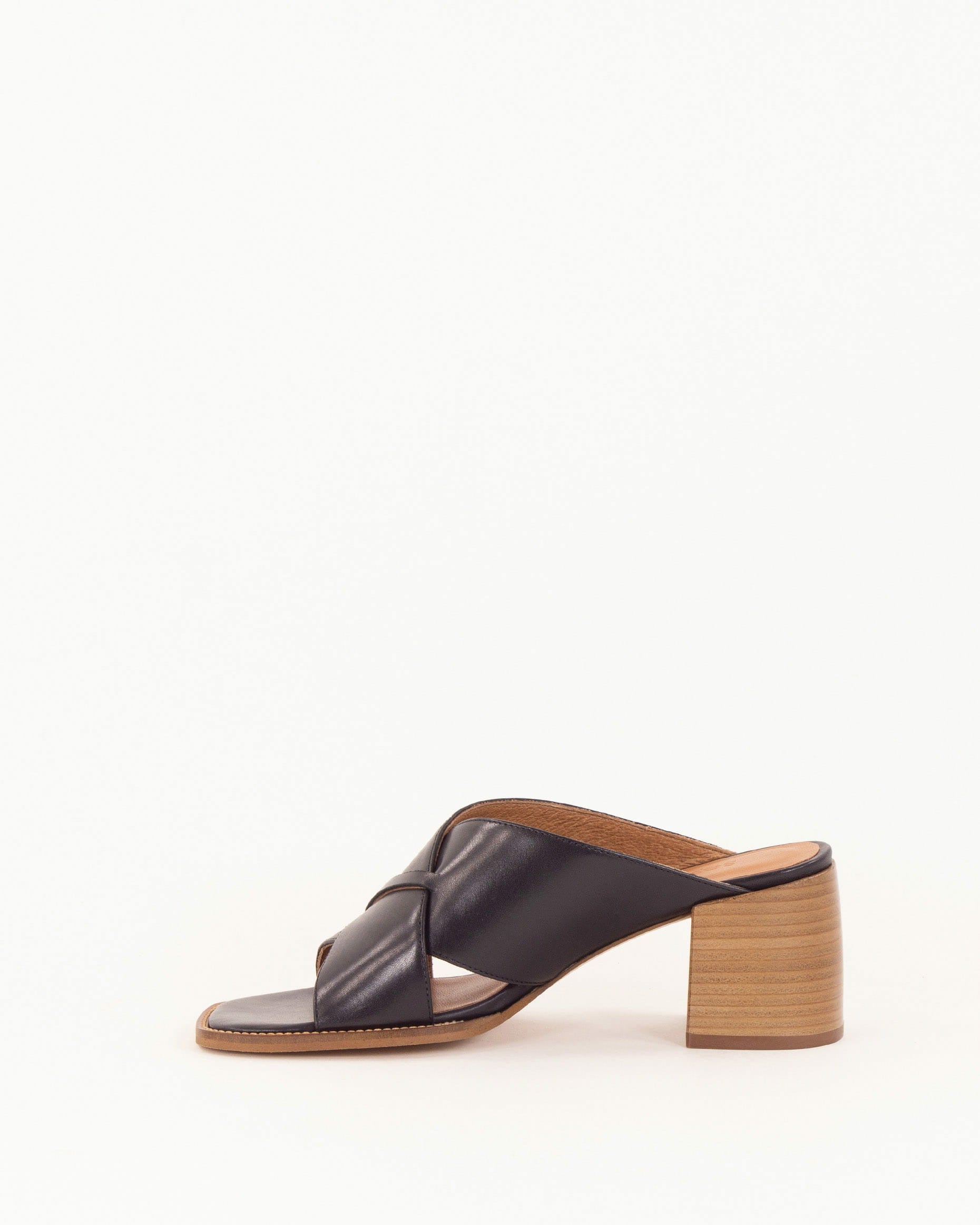 Women SOKOSTI Black Leather | Mules