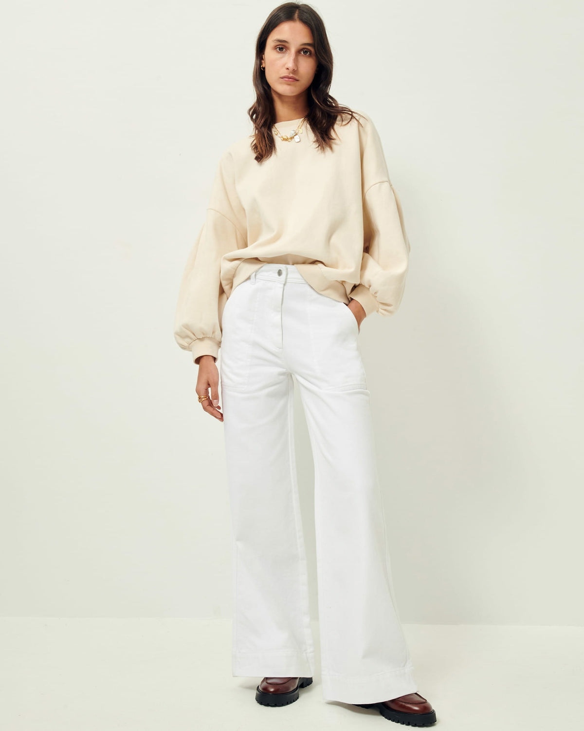 Women ERNEST Optical White | Pants