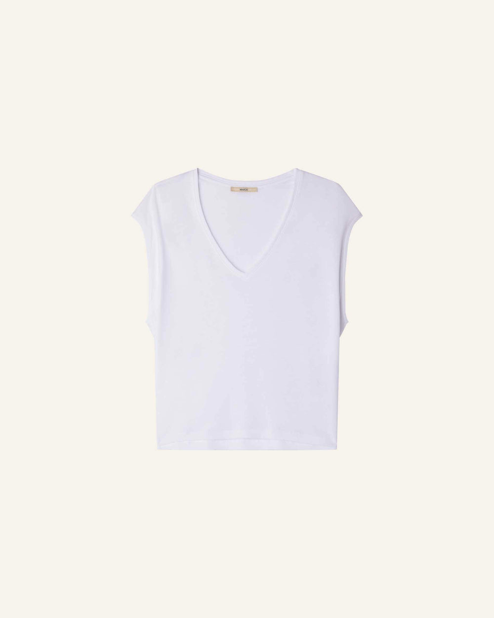 Women THE V Optical White | Sleeveless T-shirt
