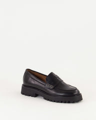 Women BARCELO Black Leather | Loafers