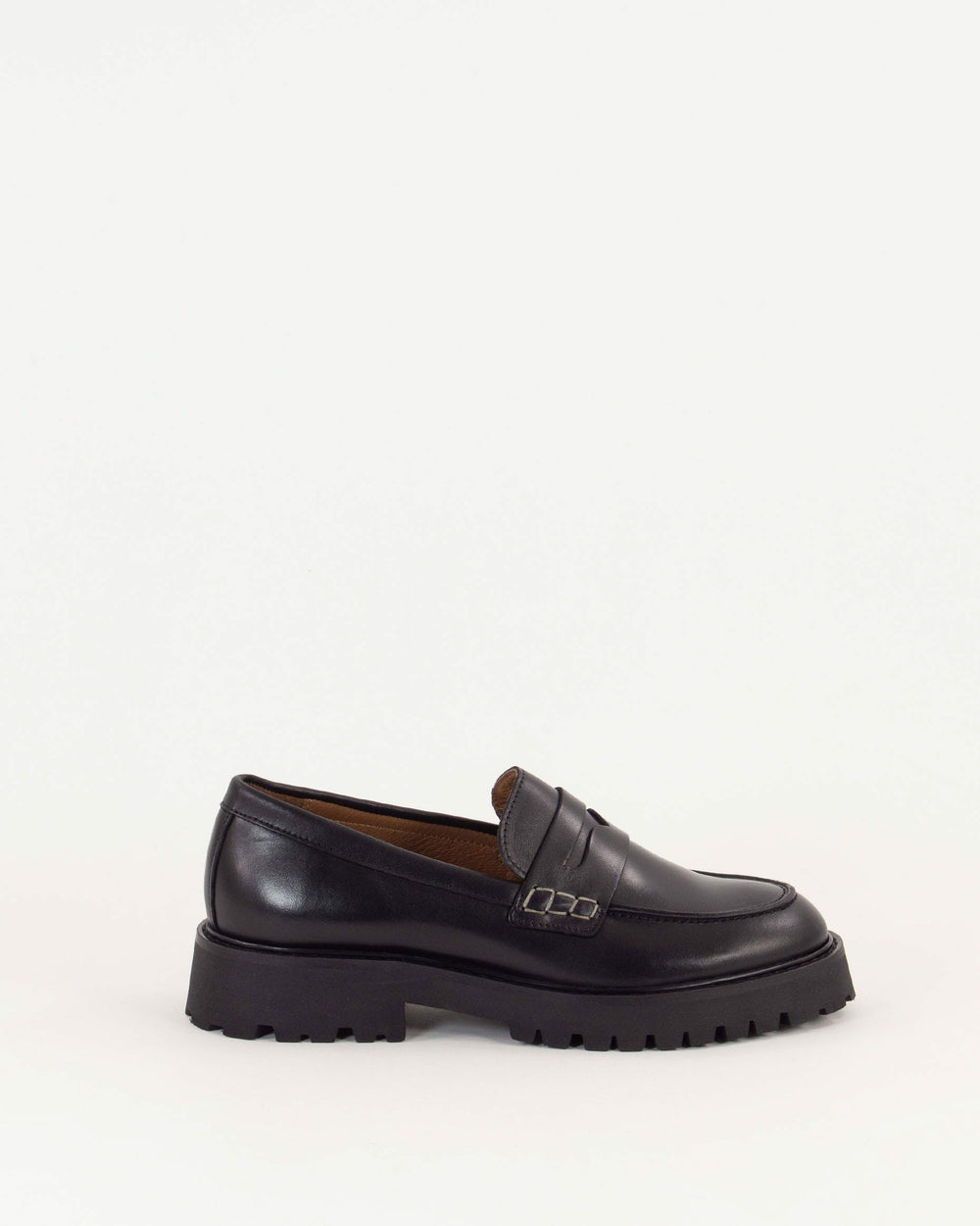 Women BARCELO Black Leather | Loafers