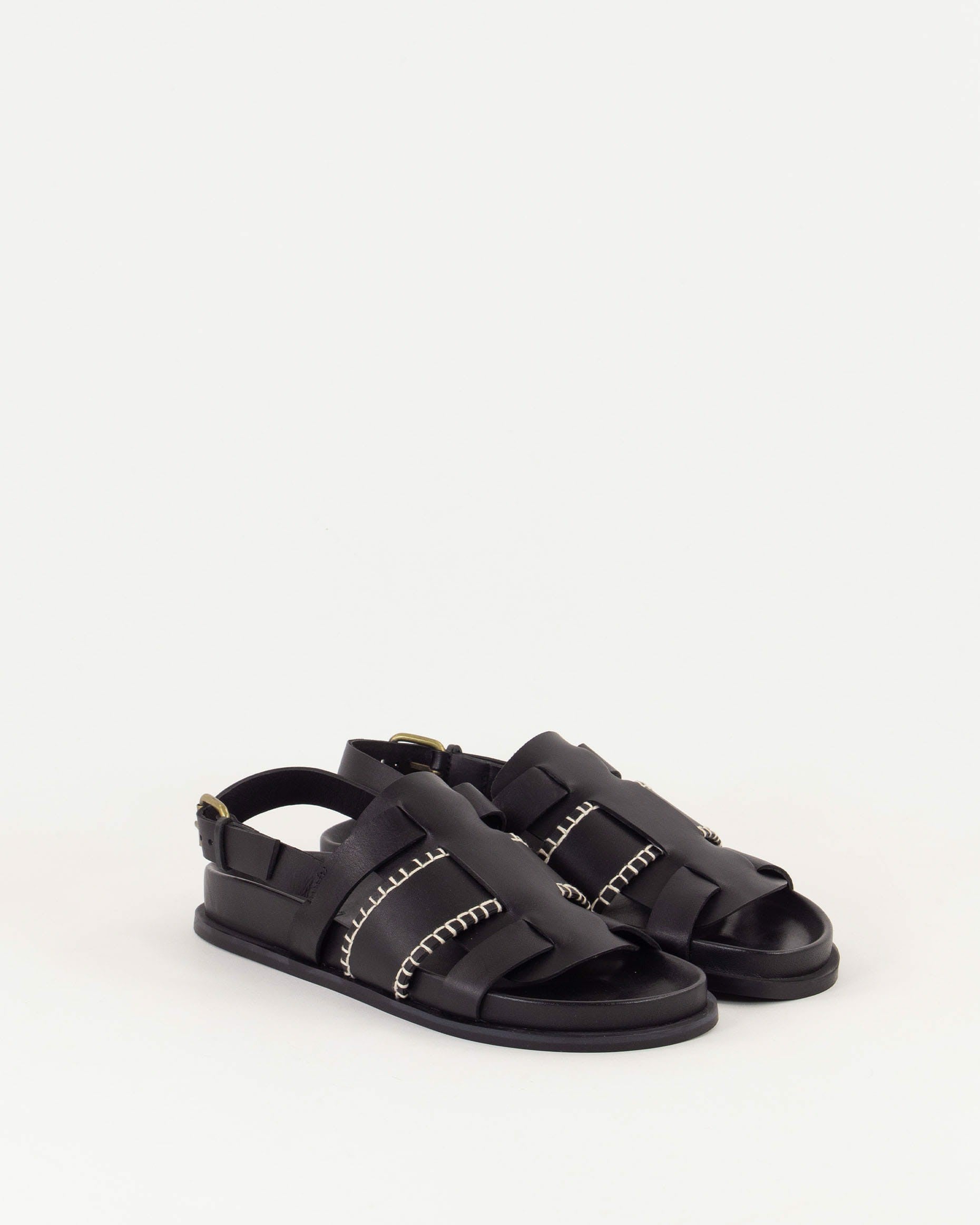 Women SIDI Black Leather | Sandals