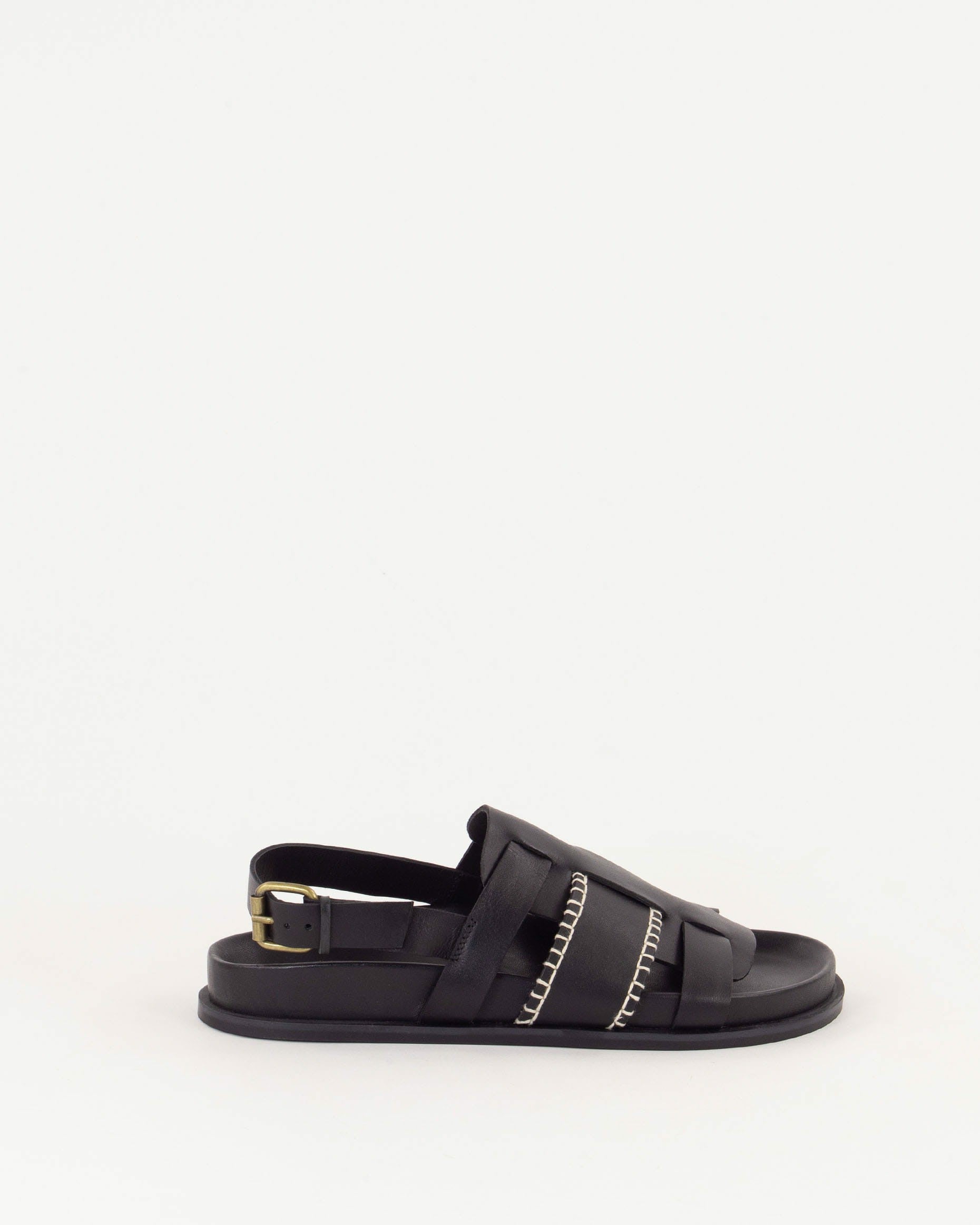 Women SIDI Black Leather | Sandals