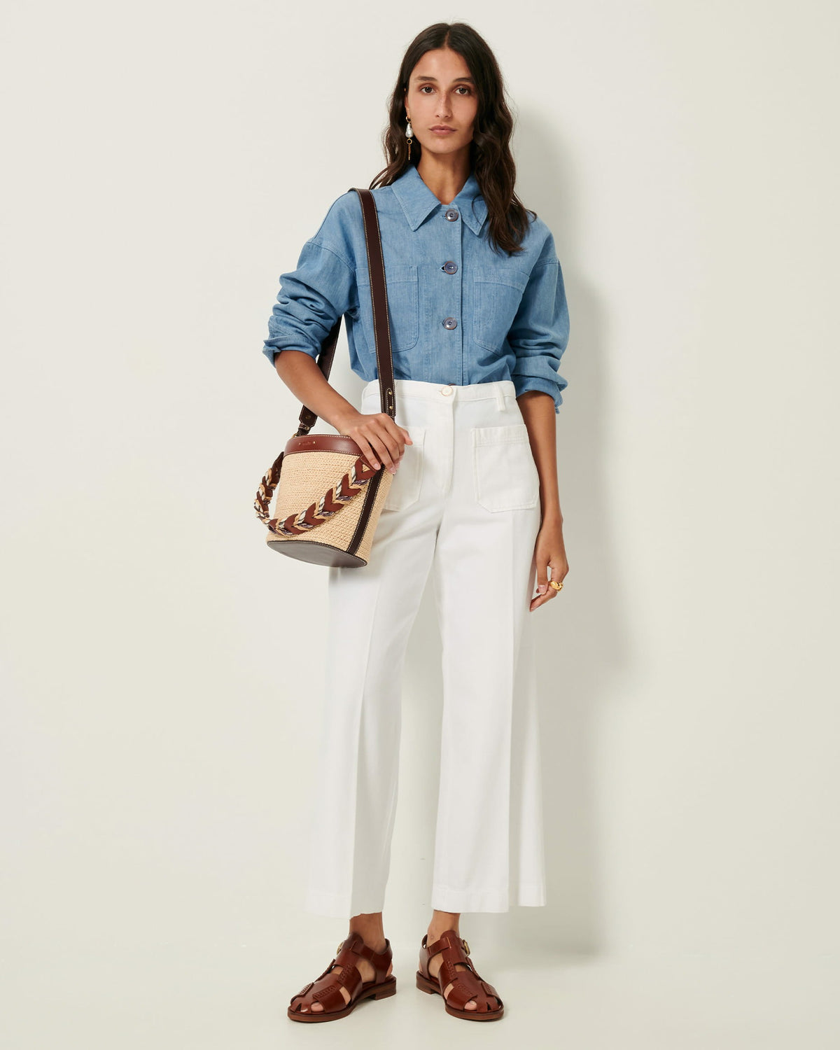 Women ALDRICKS Optical White | Pants