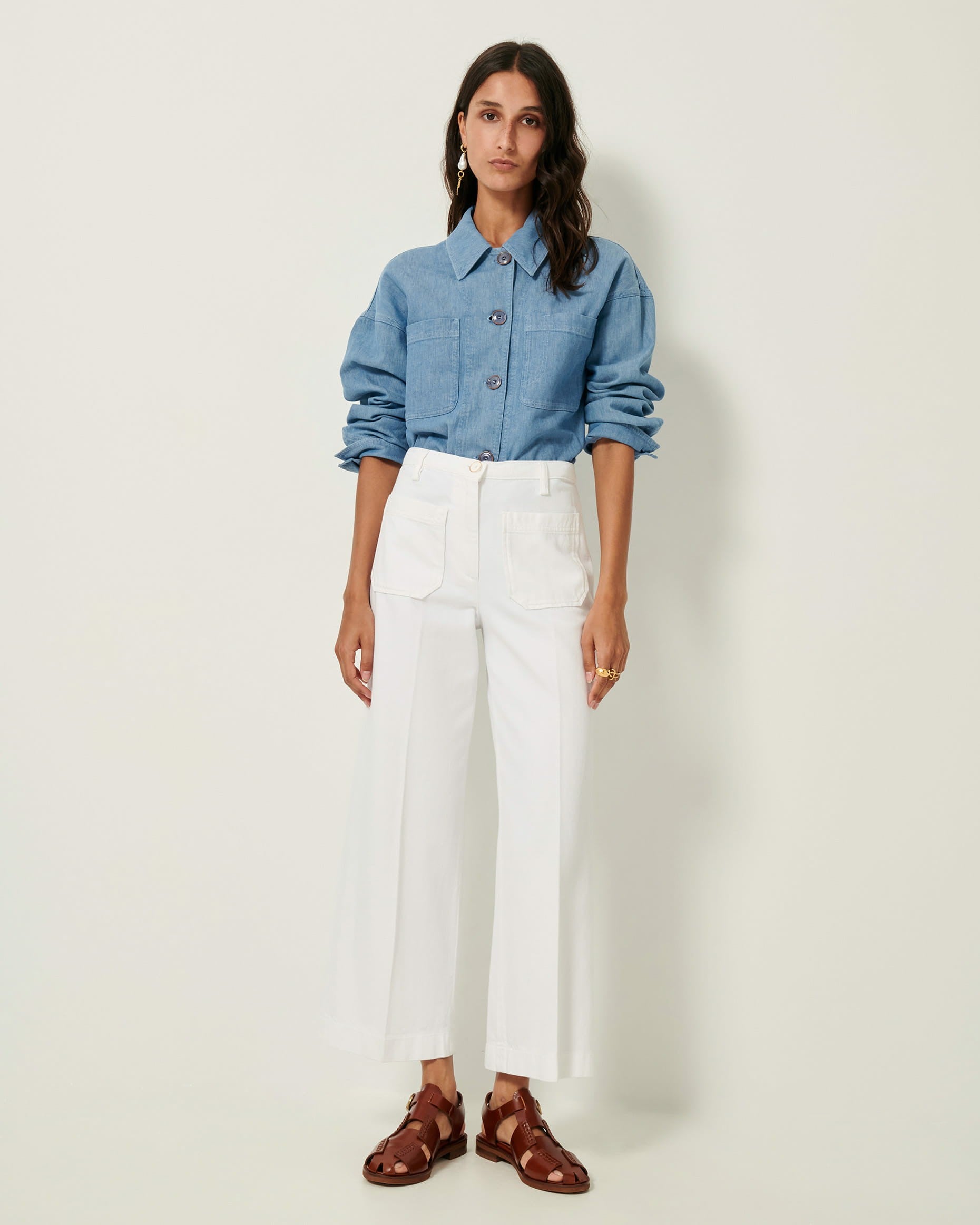 Women ALDRICKS Optical White | Pants