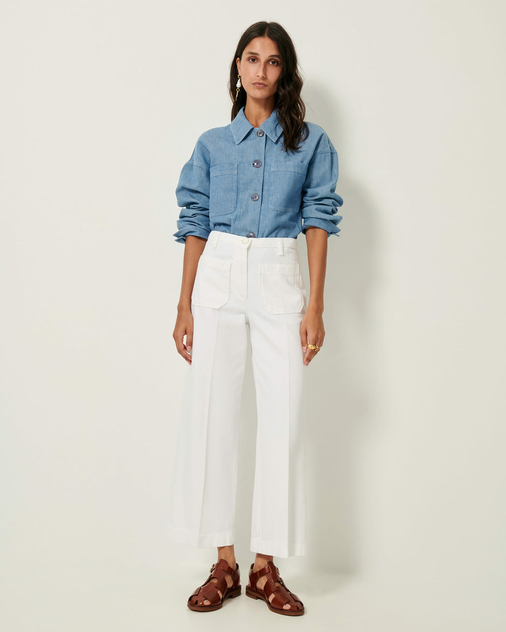Women ALDRICKS Optical White | Pants