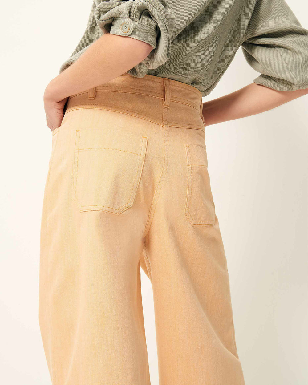 Women CAPTAIN WASH Wax Yellow | Pants