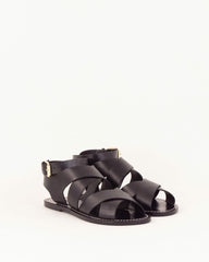 Women DAKLA Black Leather | Sandals