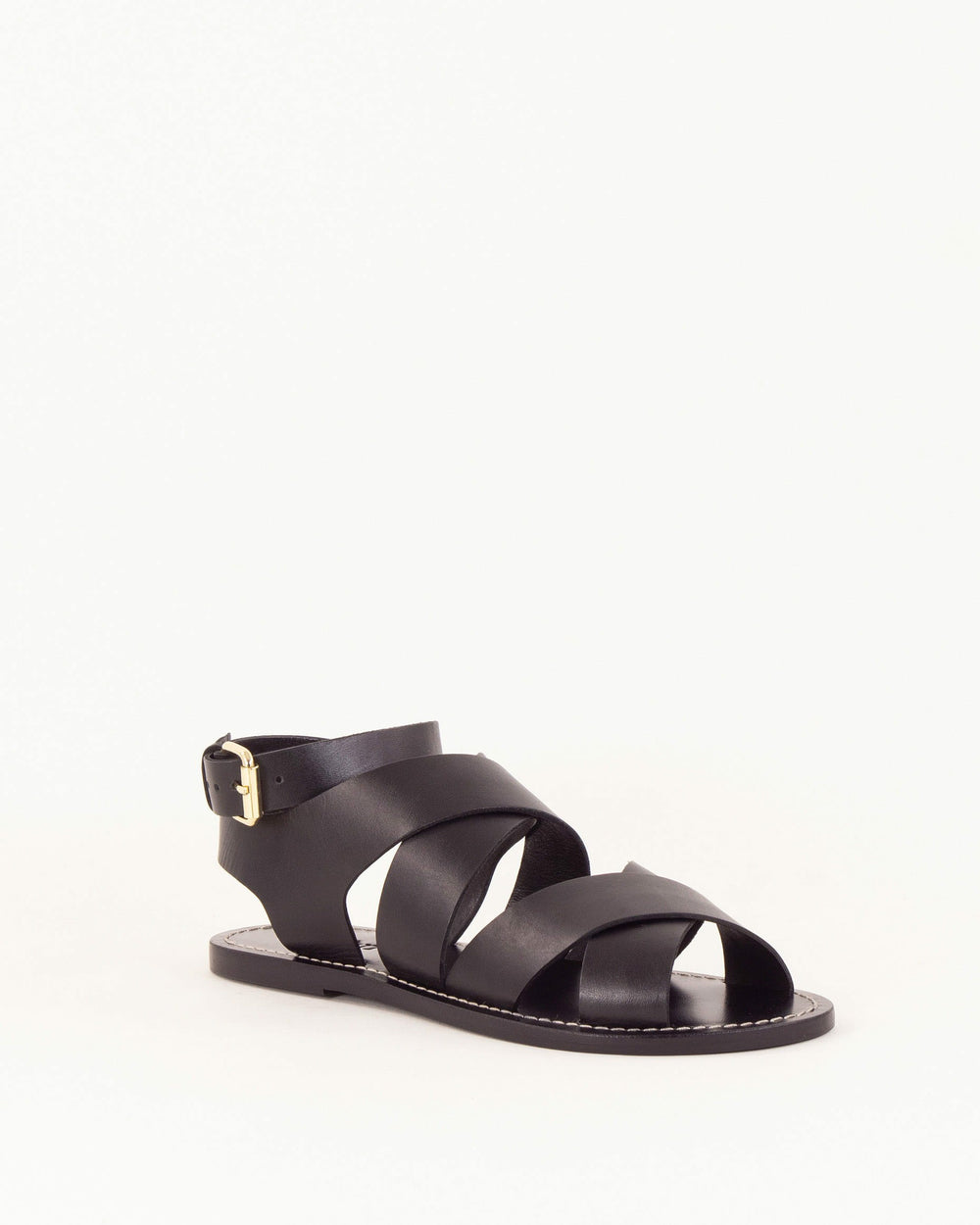 Women DAKLA Black Leather | Sandals