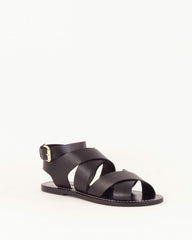Women DAKLA Black Leather | Sandals