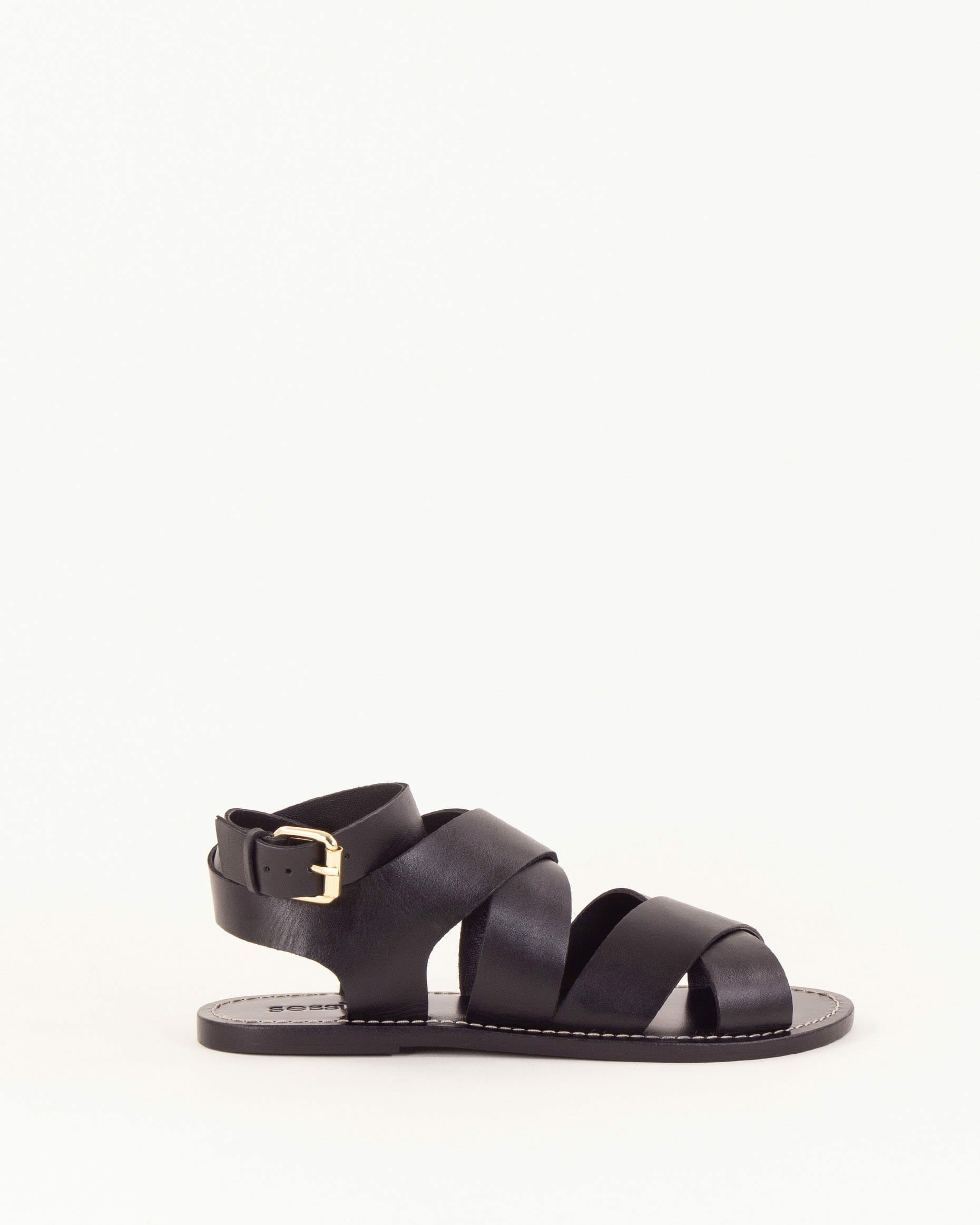 Women DAKLA Black Leather | Sandals