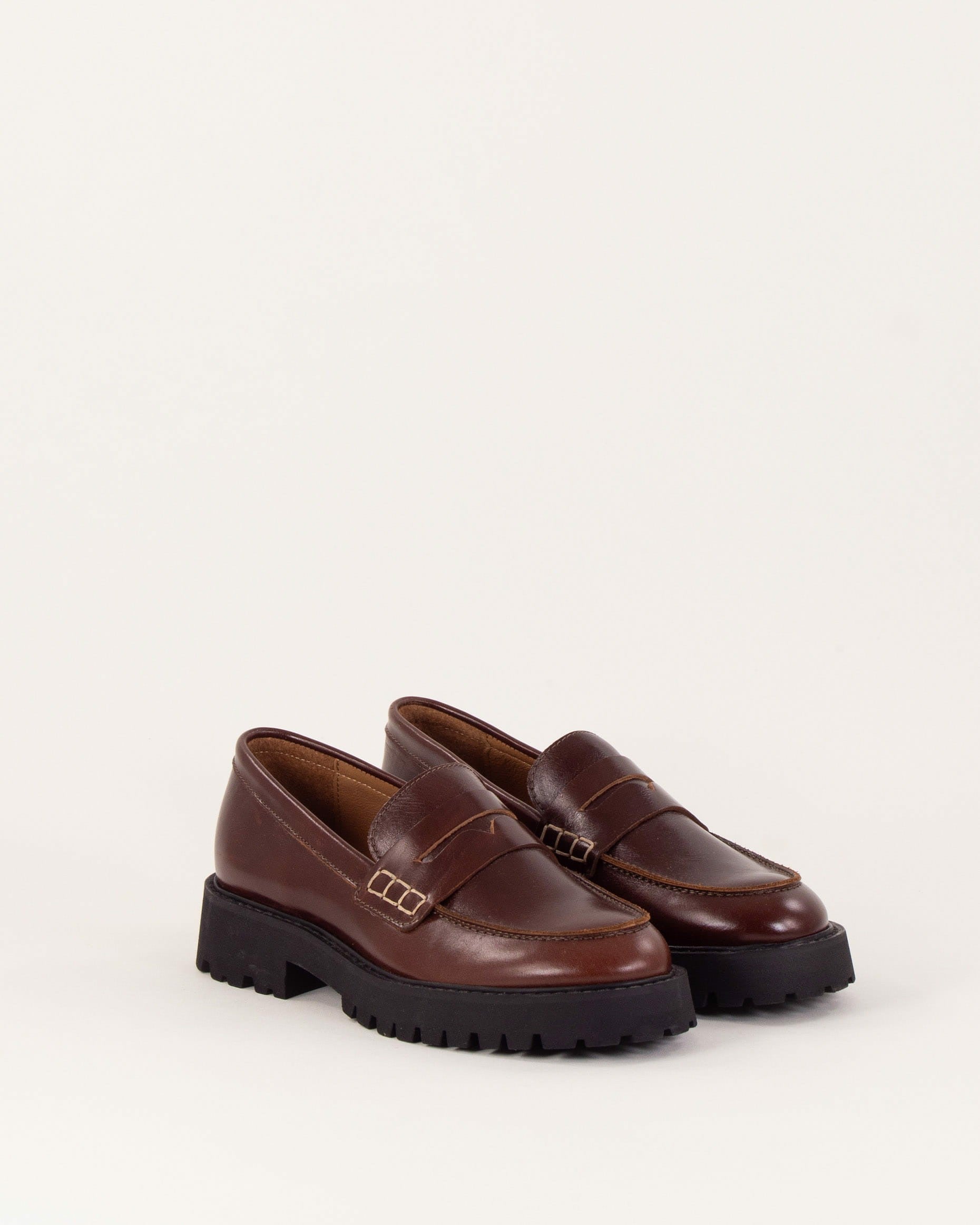 Women BARCELO Mogano Leather | Loafers