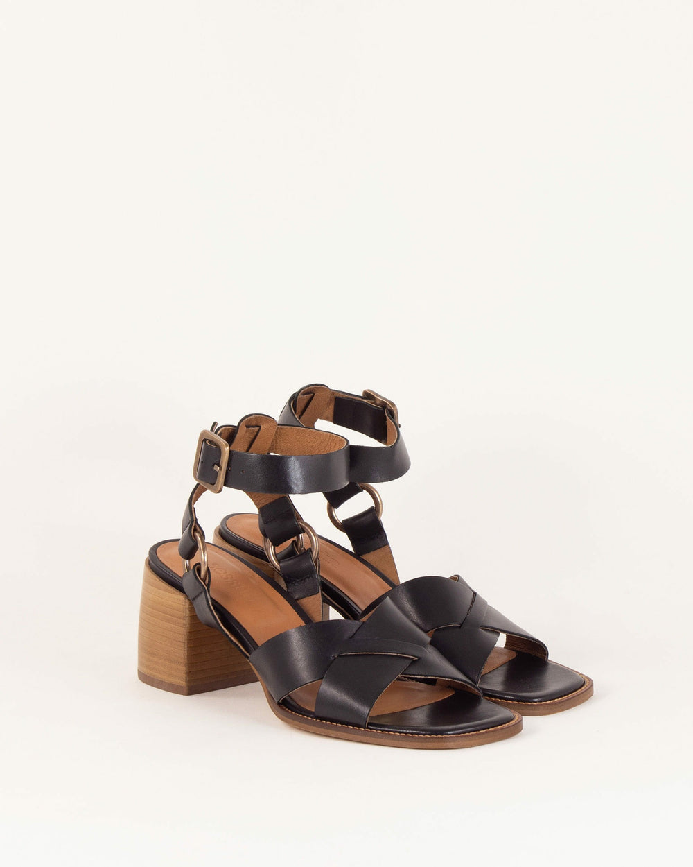 Women OONA Black Leather | Sandals