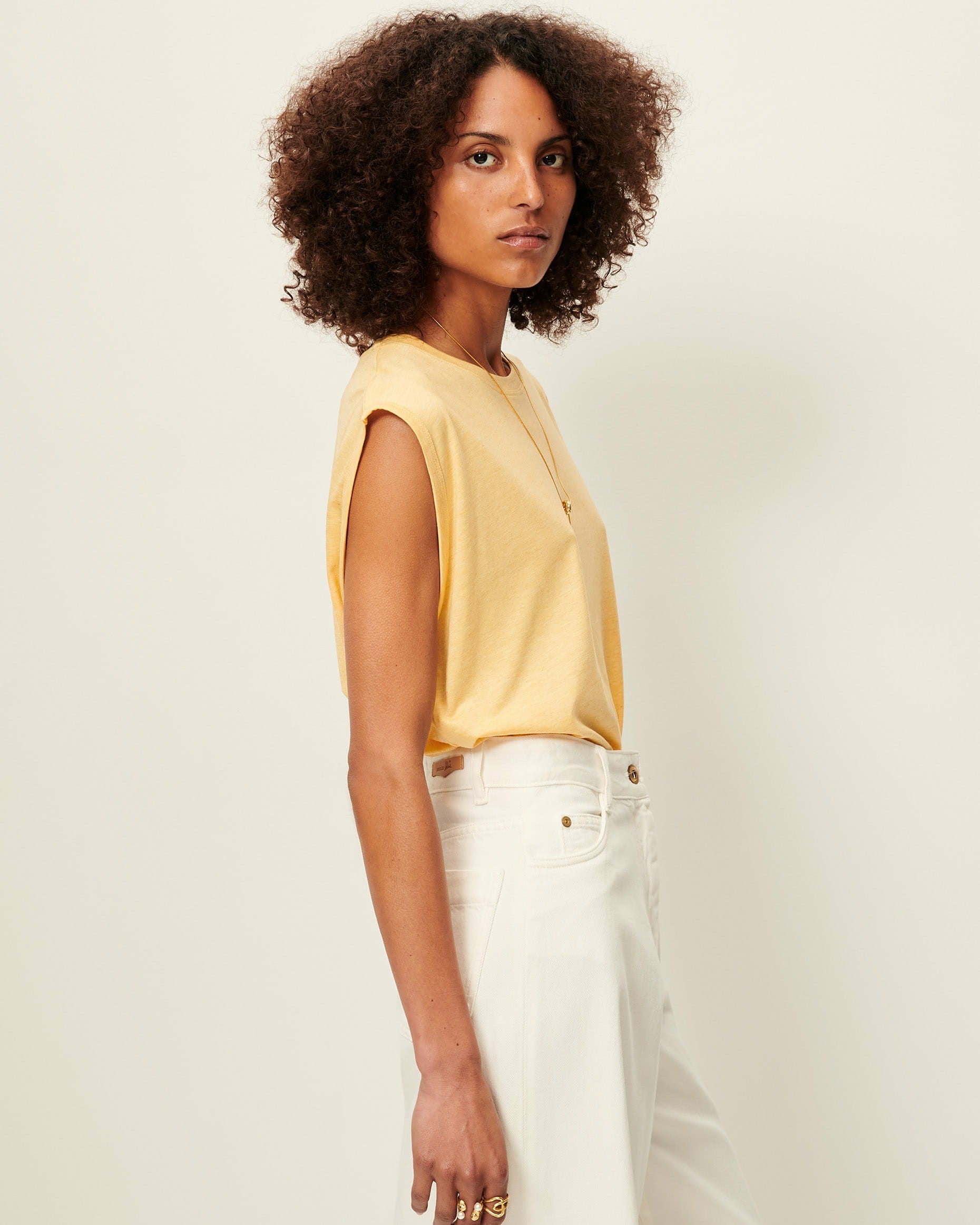 Women DEEDOO Wax Yellow | T-shirt