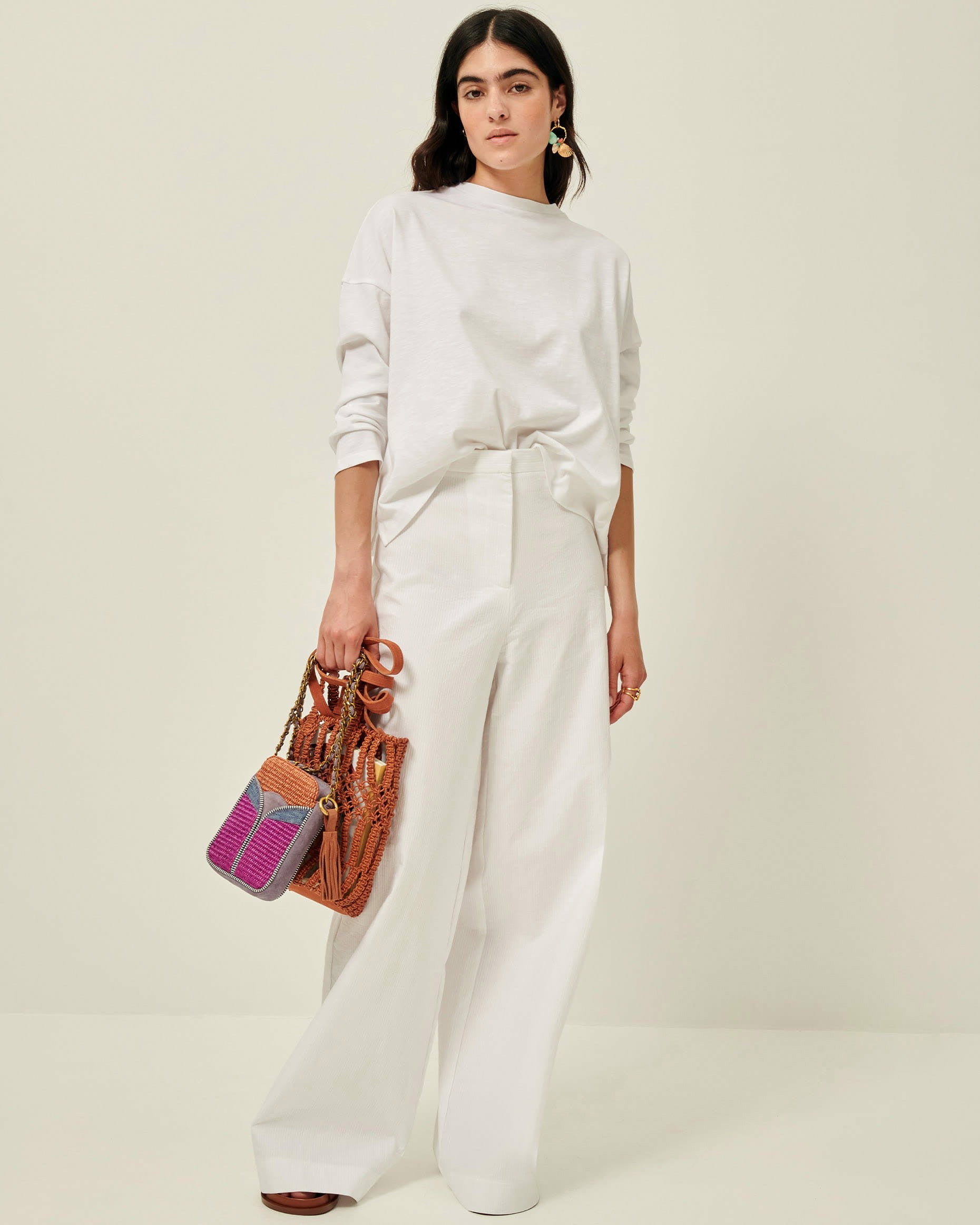 Women CAPRI White | Pants