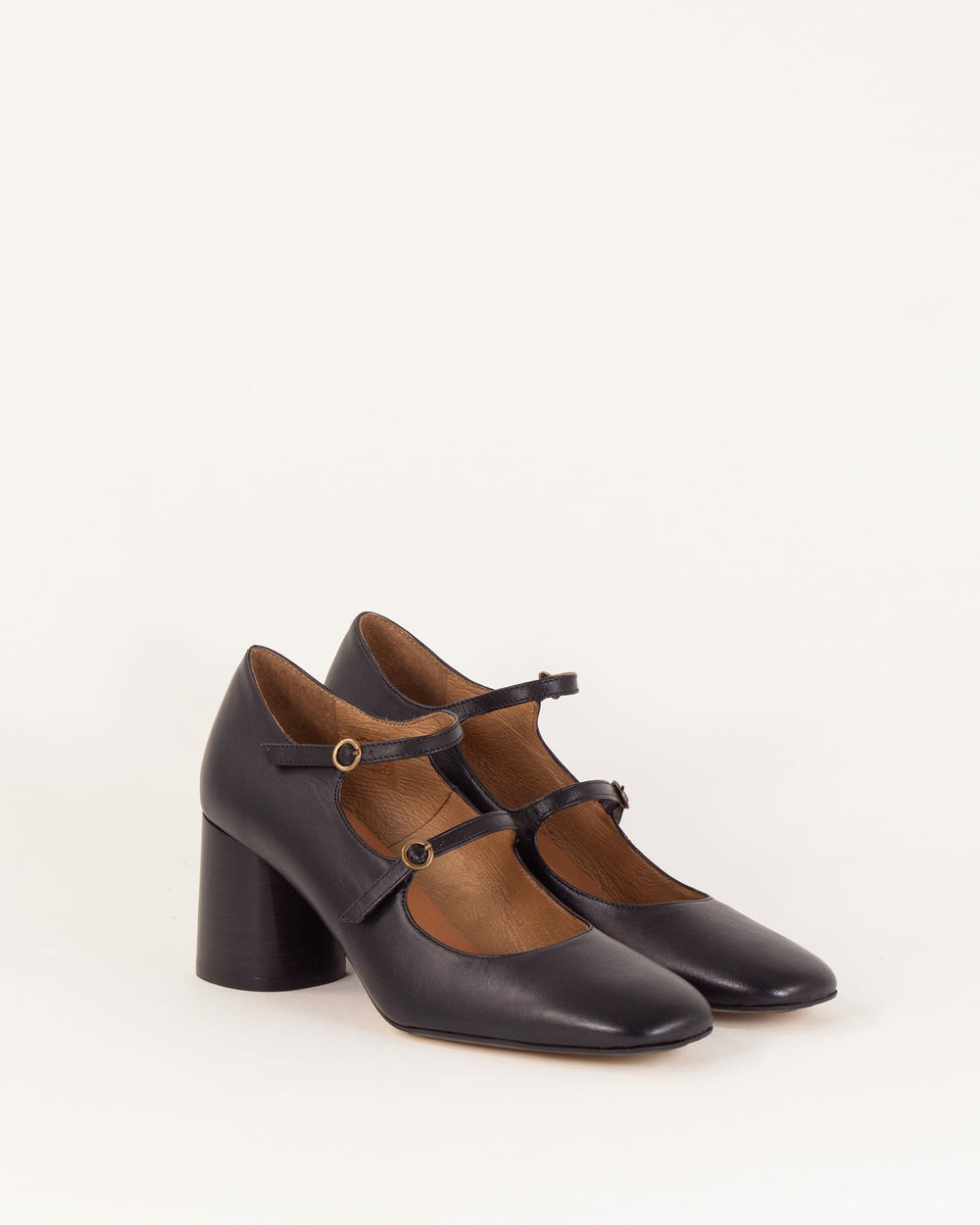 Women ROSEMARY Black Leather | Mary Janes