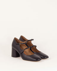 Women ROSEMARY Black Leather | Mary Janes
