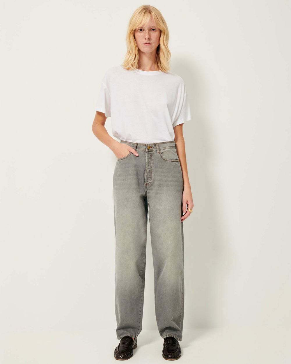 Women BAGGOU Mid Grey | Jeans